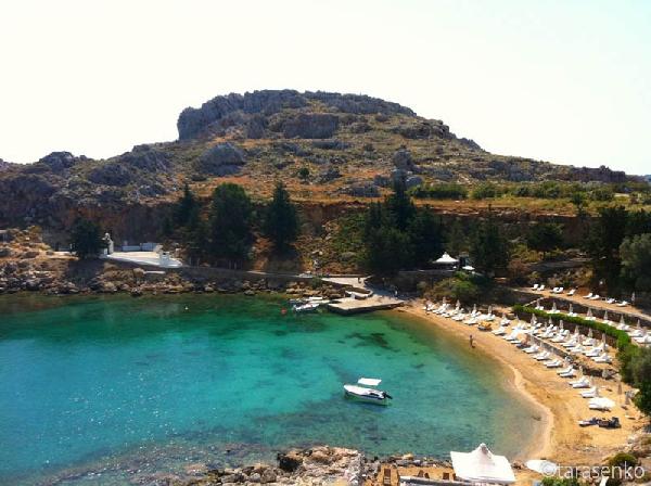 Достопримечательности Родоса. Что посмотреть? - Бухта Св.Павла пляж