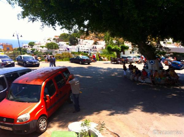 Достопримечательности Родоса. Что посмотреть? - Линдос. Акрополь. Бухта Св.Павла парковка